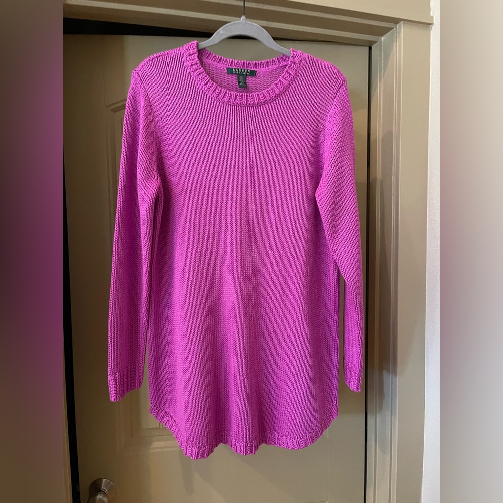Lauren by Ralph Lauren NWT crew neck tunic style sweater
